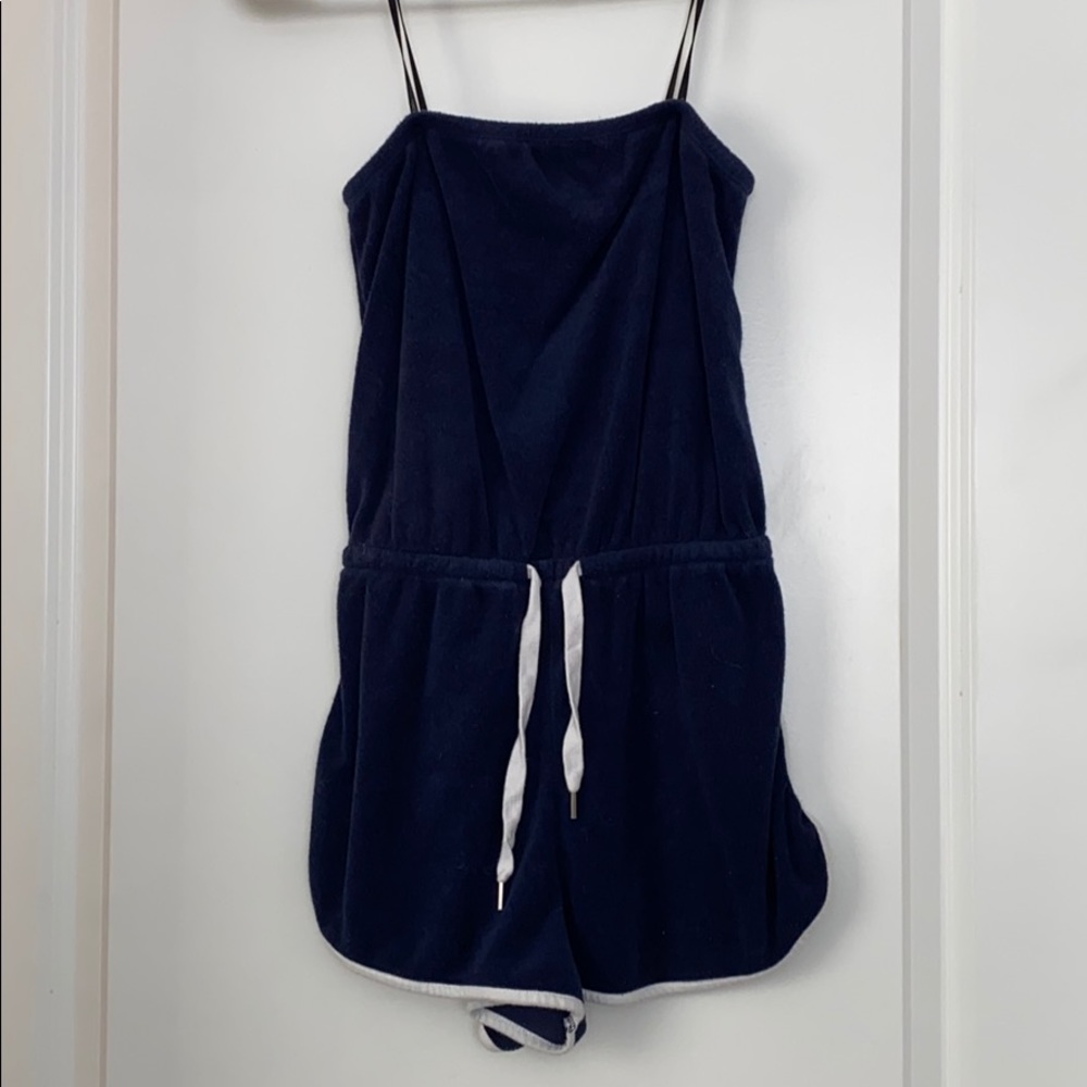 Forever21 terry cloth strapless romper
